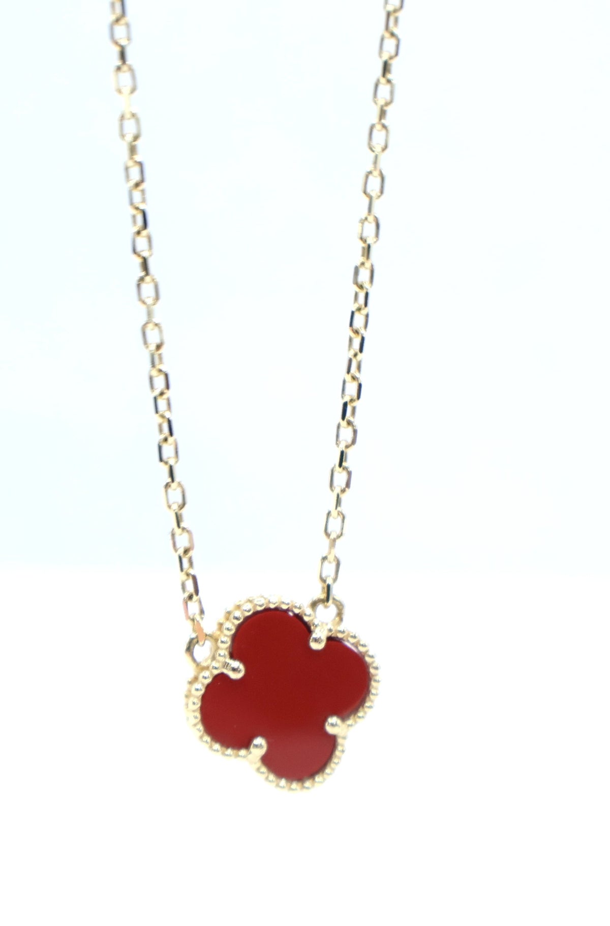 CADENA Y DIJE LUCKY CLOVER ORO AMARILLO 18K