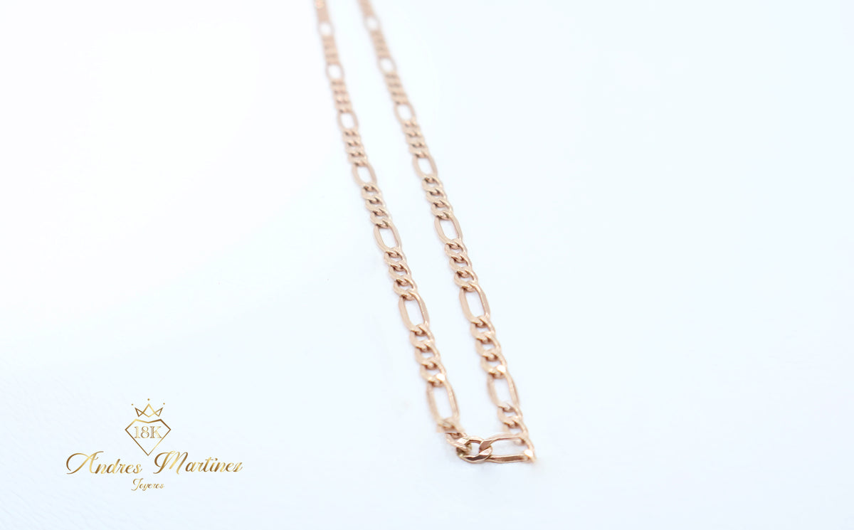 CADENA 3 X 1 ORO ROSA