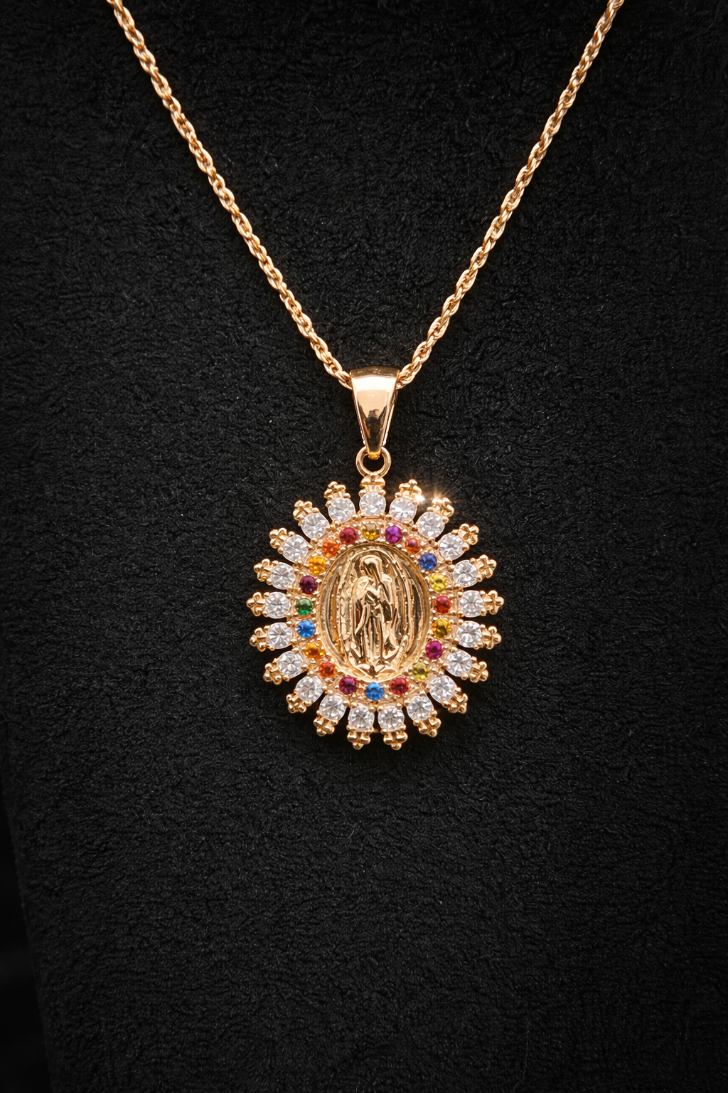 Dije Medalla Milagrosa Multicolor