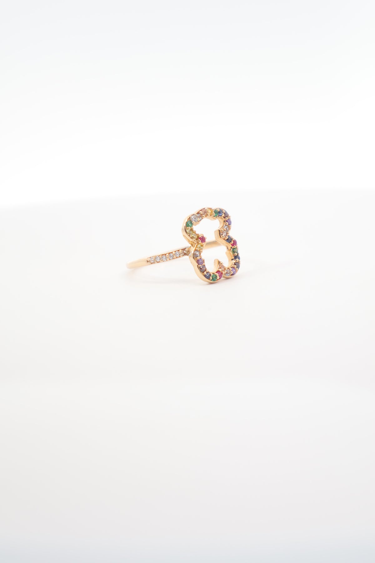 ANILLO OSITO DE COLORES ORO AMARILLO 18K