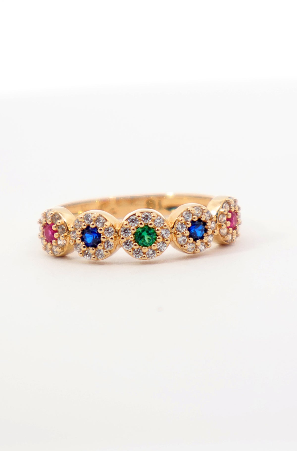ANILLO OVALOS COLORS ORO AMARILLO 18K