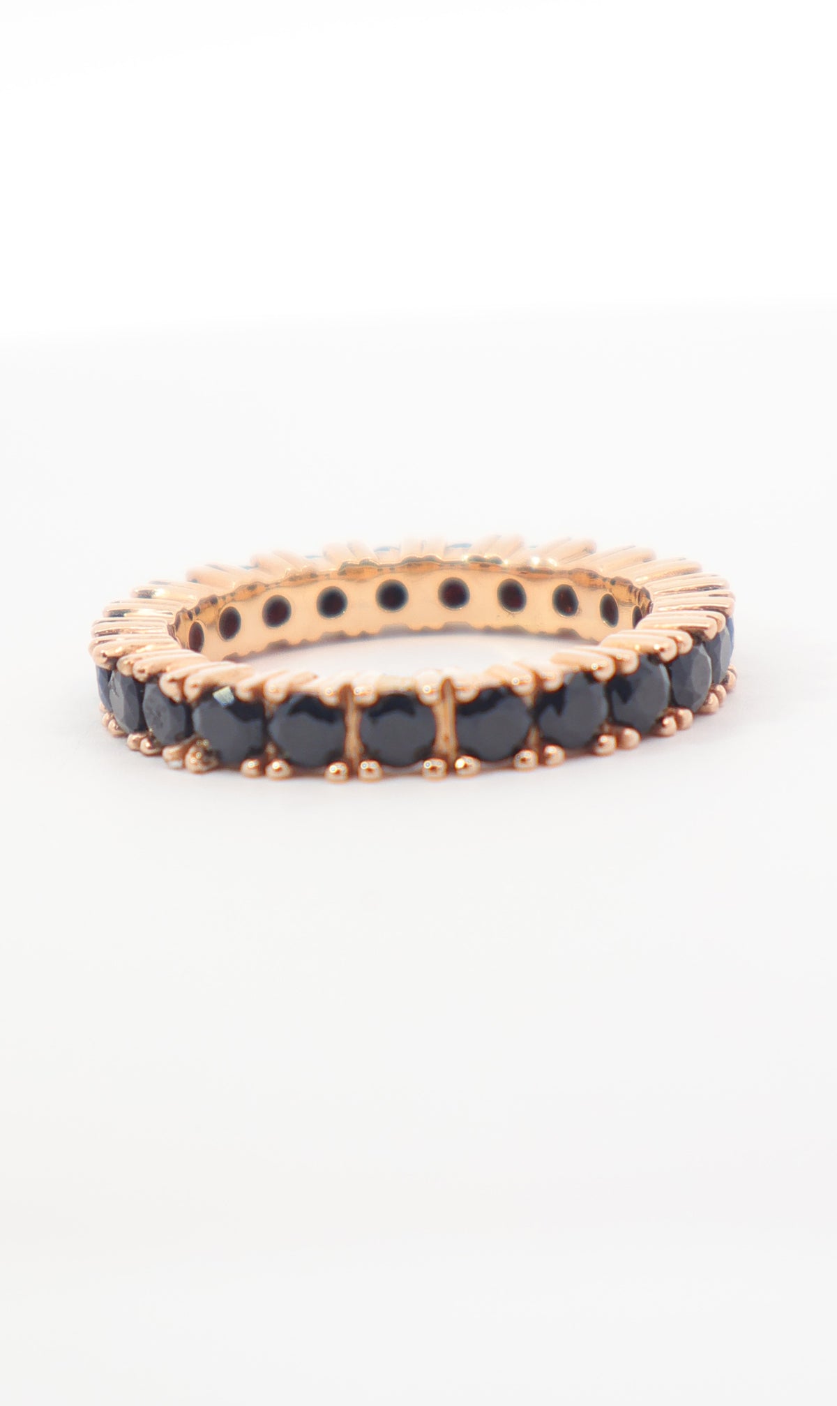 ANILLO ORO 18K DIAMANTES NEGROS NOIR ECLAT