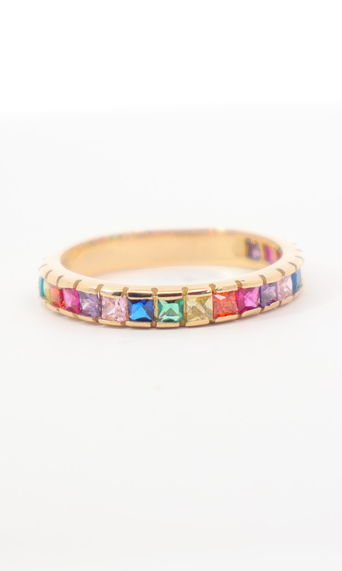 ANILLO CHURUMBELA DE COLORES ORO AMARILLO 18K