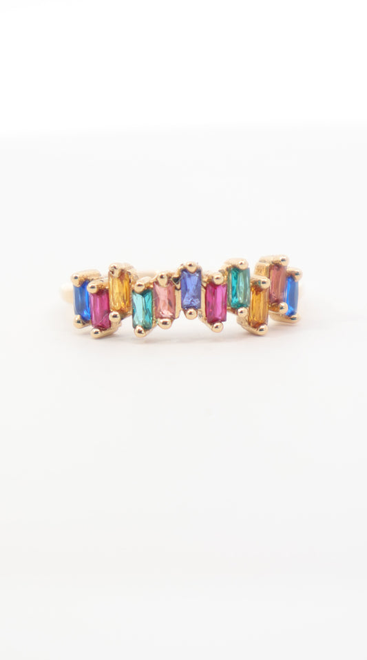 ANILLO DESIGUAL ORO AMARILLO 18K COLORS