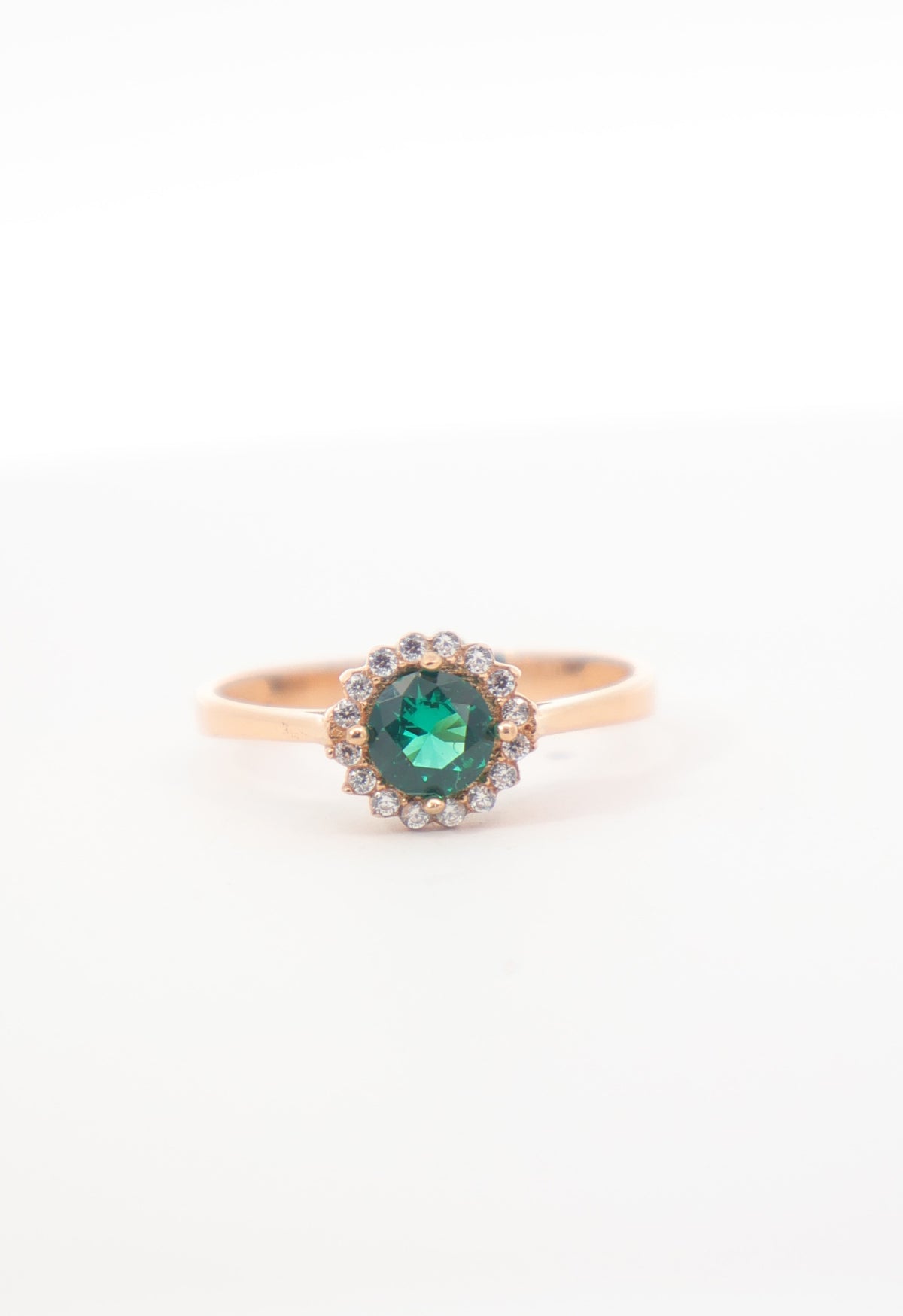 ANILLO ITALY GREEN FLOWER