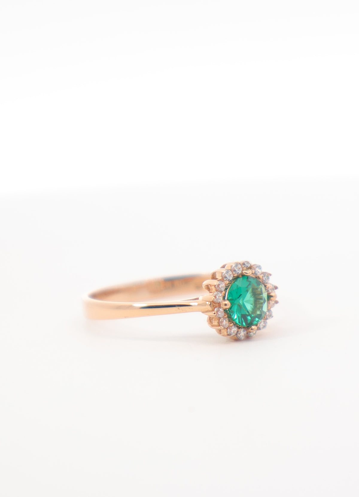 ANILLO ITALY GREEN FLOWER
