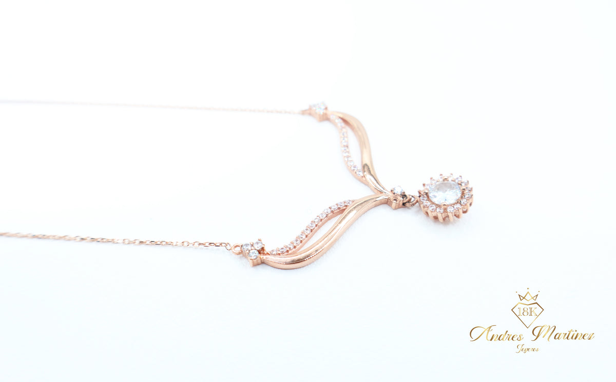 CADENA ITALY INFINITO ORO ROSA 18K 45 CM