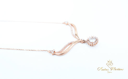 CADENA ITALY INFINITO ORO ROSA 18K 45 CM