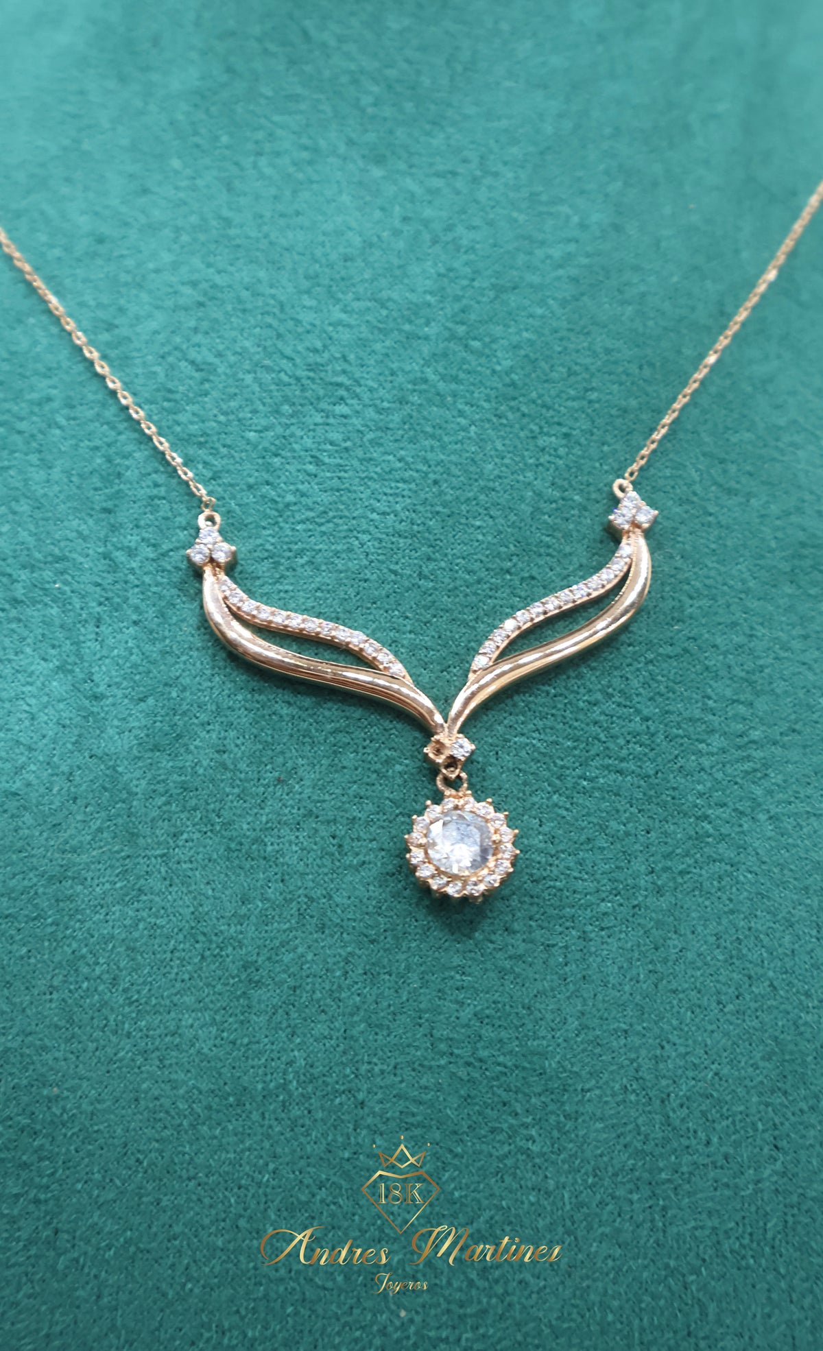 CADENA ITALY INFINITO ORO ROSA 18K 45 CM