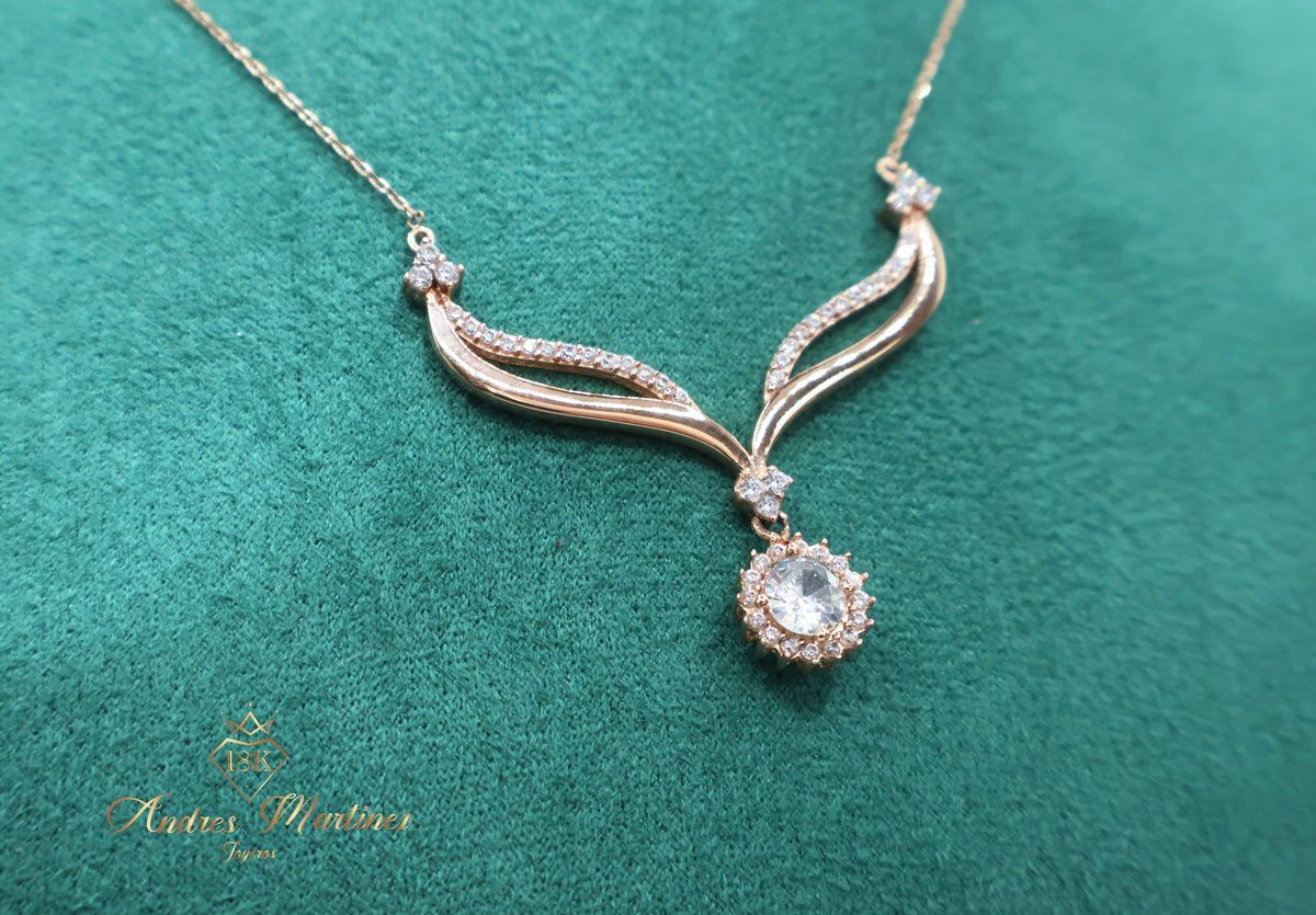 CADENA ITALY INFINITO ORO ROSA 18K 45 CM