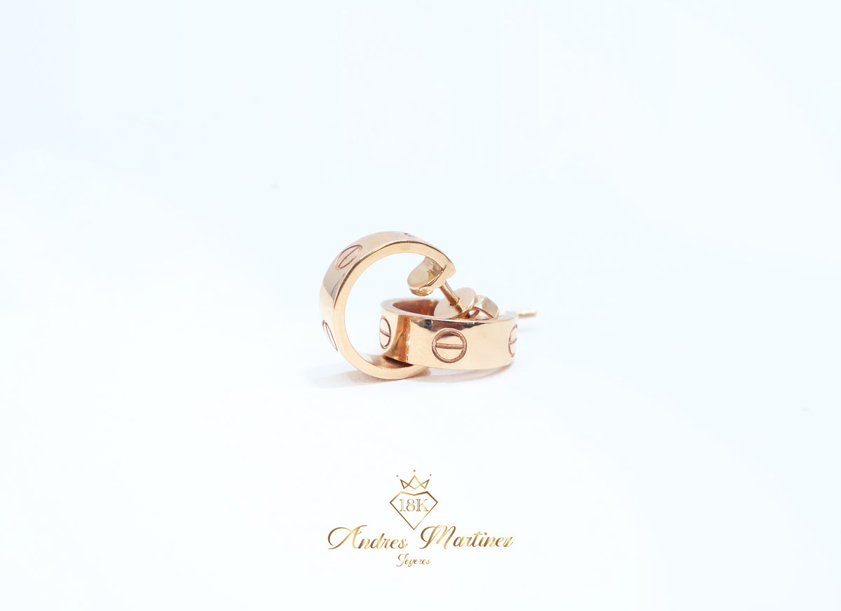 ARRACADAS ORO ROSA 18K 21312