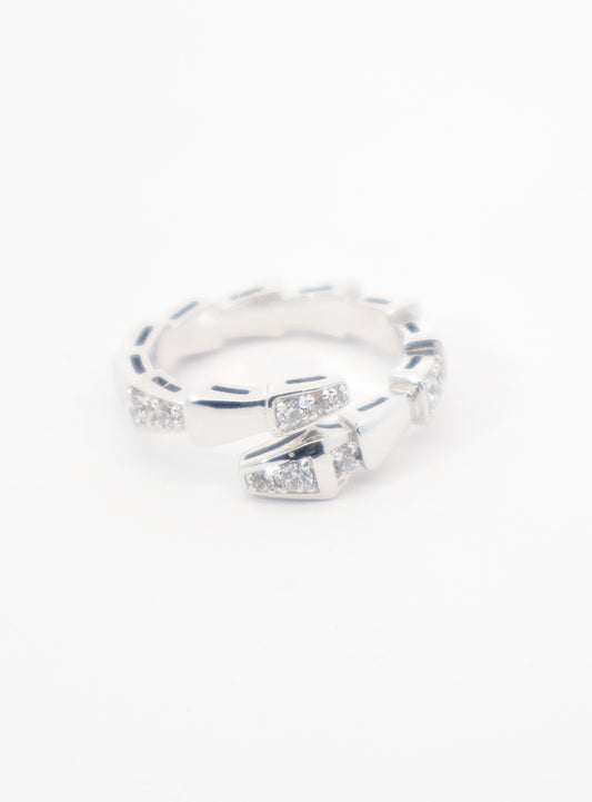 ANILLO SERPENTI ORO BLANCO 18K
