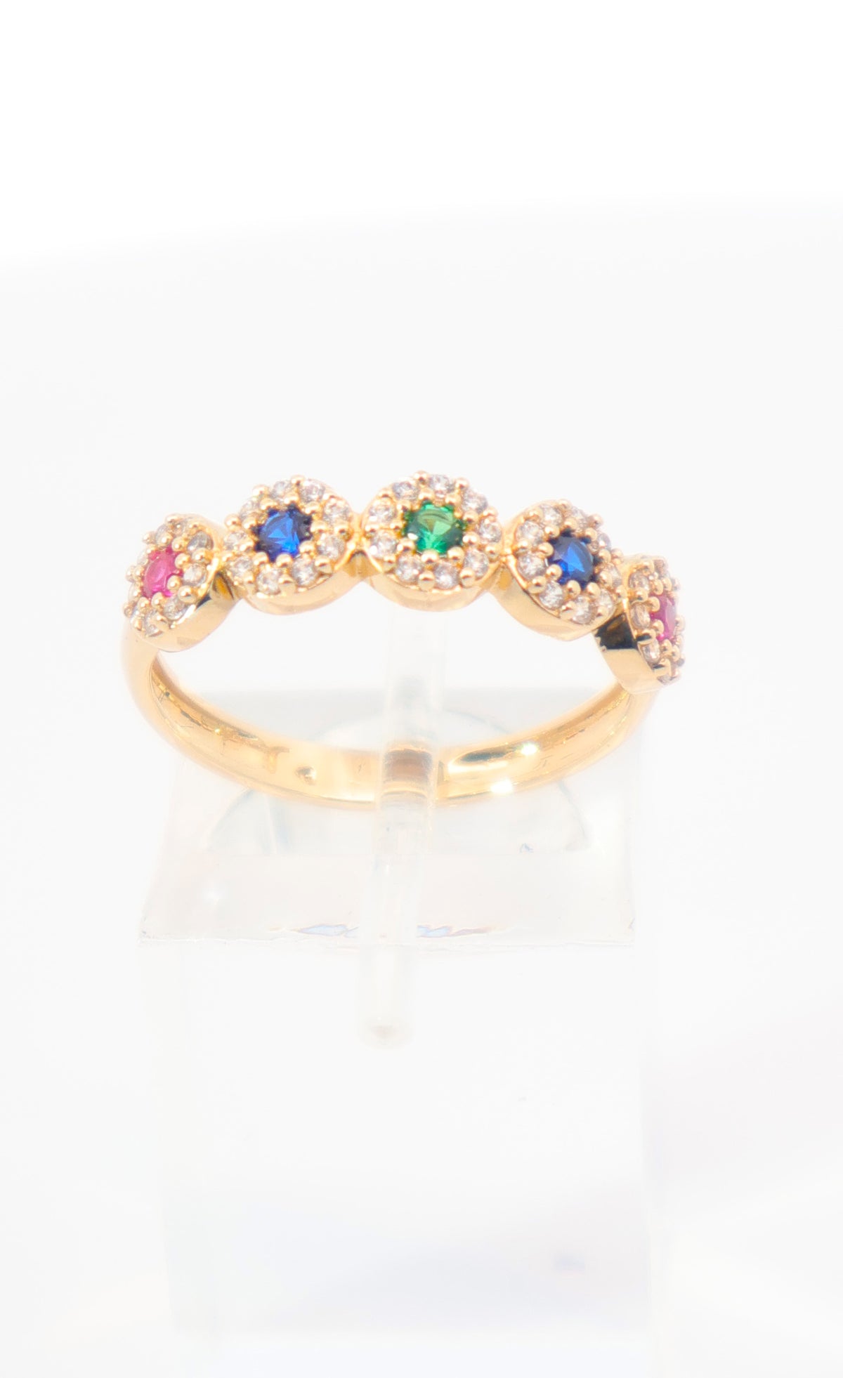 ANILLO OVALOS COLORS ORO AMARILLO 18K