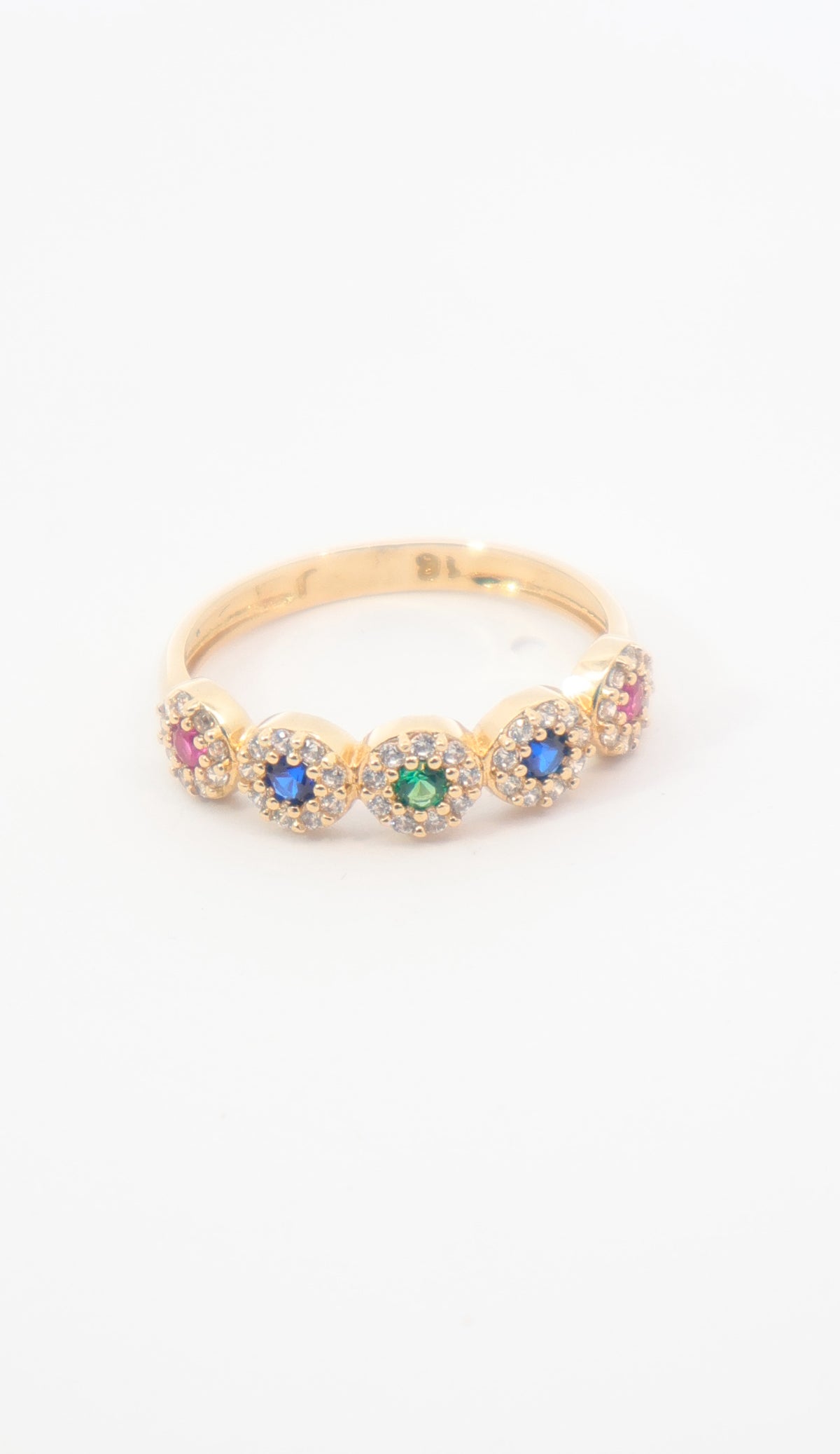 ANILLO OVALOS COLORS ORO AMARILLO 18K
