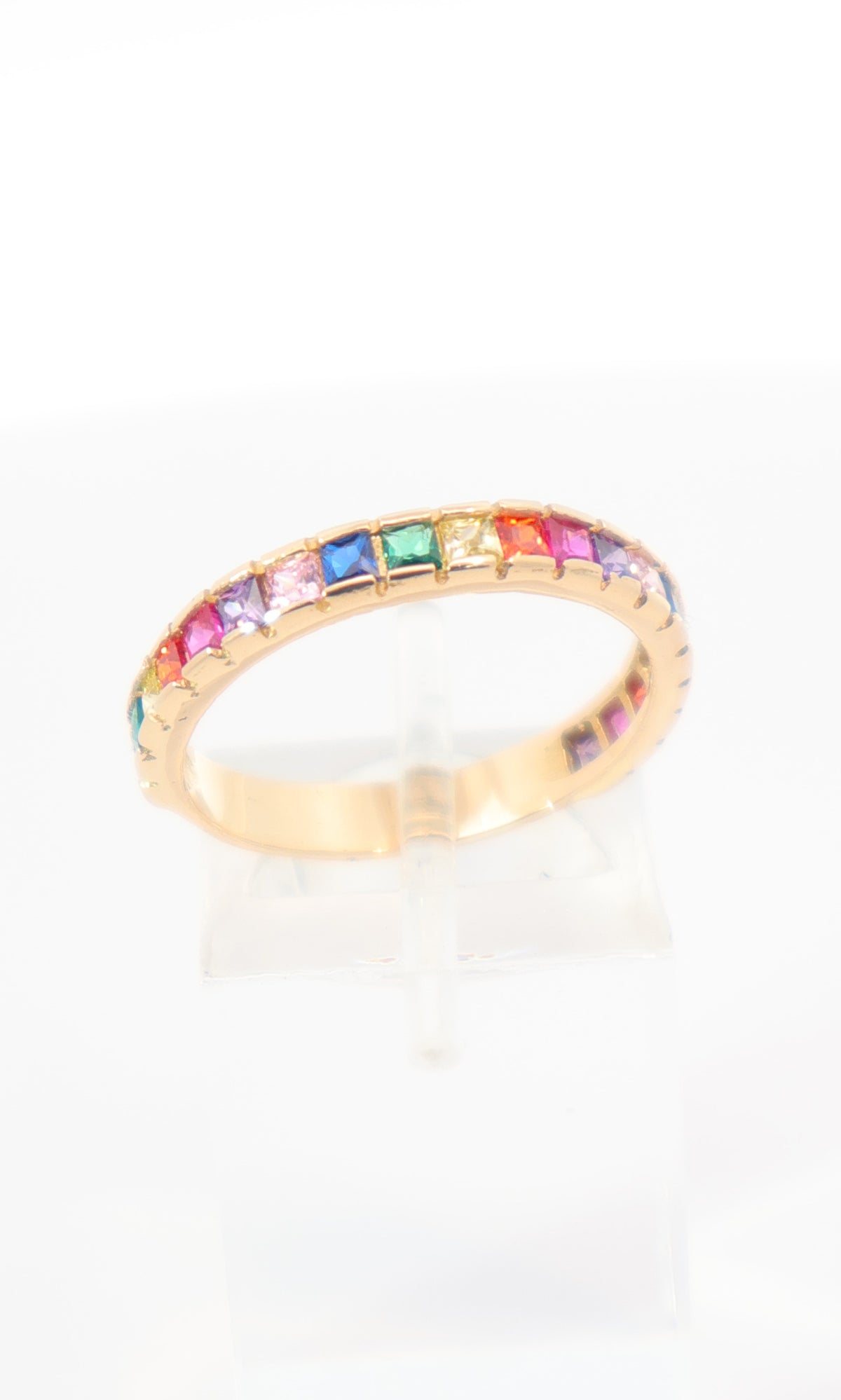 ANILLO CHURUMBELA DE COLORES ORO AMARILLO 18K
